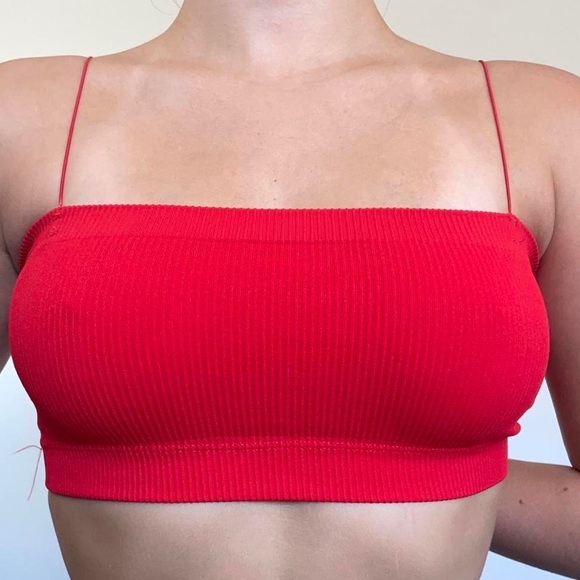 Urban Outfitters Out From Under Ribbed Seamless Thin Strap Tube Top - Picture 6 of 7